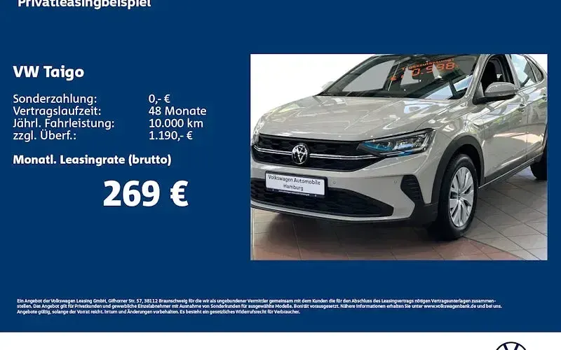 Neu VW Taigo Trendline 95 PS (69 kW) 2026 Grau SUV