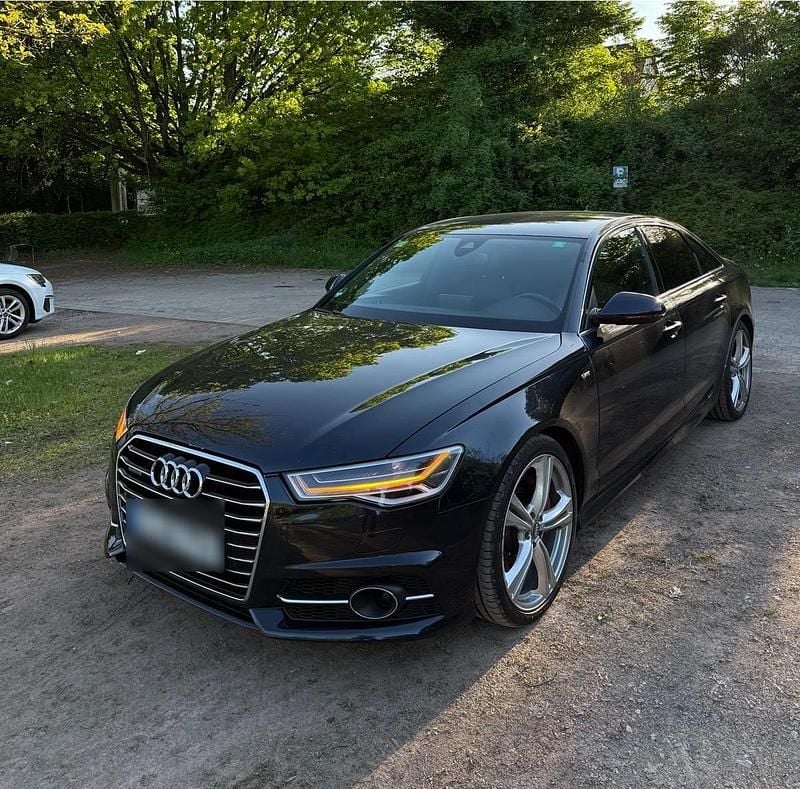 Schwarz Gebraucht 2015 Audi A6 S-Line Limousine | 16.300 € (Superpreis) - Bild 1/4
