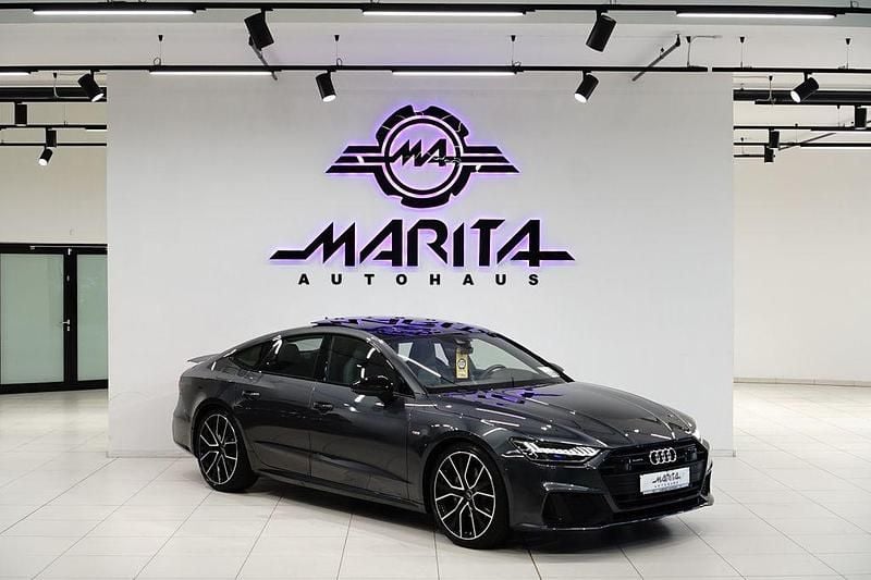 Grau Gebraucht 2022 Audi A7 Sportback S-Line Kleinwagen | 52.449 € (Teuer) - Bild 1/4
