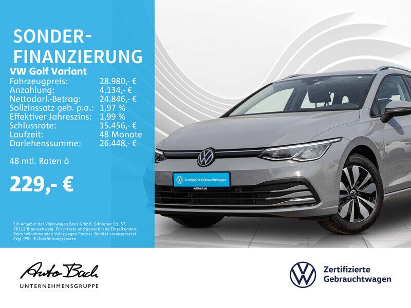 Grau (mondsteingrau) Gebraucht 2023 VW Golf VIII Move Kombi | 28.980 € (Fairer Preis) - Bild 1/4
