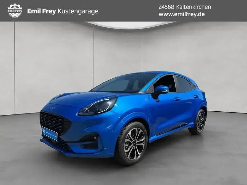 Desert island blue metallic Gebraucht 2024 Ford Puma ST-Line Limousine | 22.450 € (Superpreis) - Bild 1/4