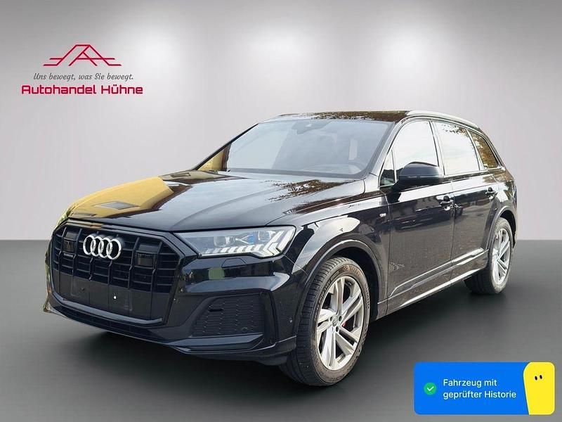 Orcaschwarz/deep black Gebraucht 2021 Audi Q7 S-Line SUV | 59.959 € (Fairer Preis) - Bild 1/4