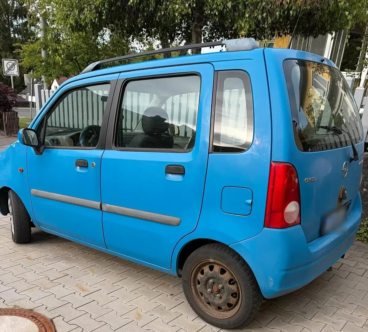 Gebraucht Opel Agila 75 PS (55 kW) 2002 Blau Van / Kleinbus