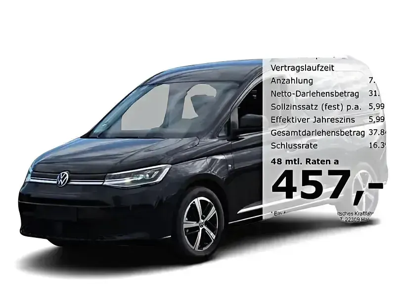 Gebraucht VW Caddy Style 150 PS (110 kW) 2025 Schwarz Van / Kleinbus