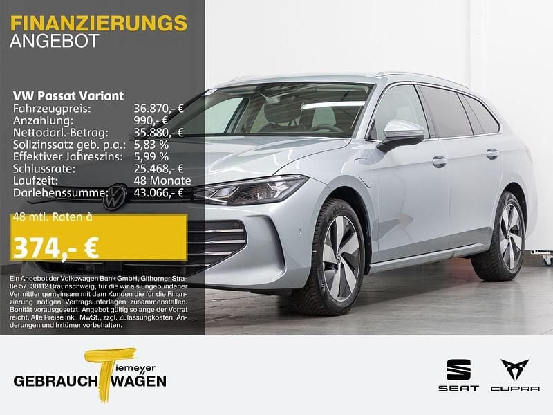 Silber Gebraucht 2024 VW Passat Business Kombi | 35.870 € (Superpreis) - Bild 1/4