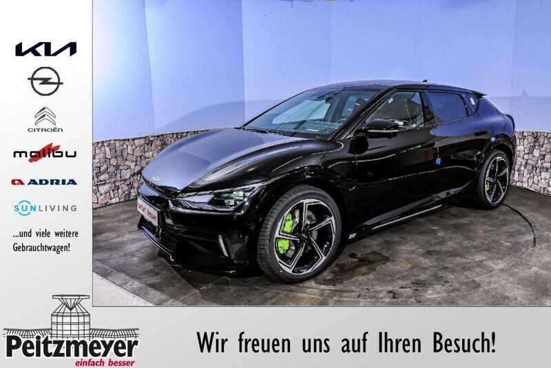 Dunkel schwarz metallic Gebraucht 2023 Kia EV6 4 SUV | 69.990 € - Bild 1/4