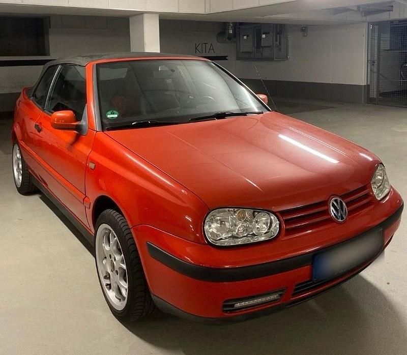 Rot Gebraucht 1999 VW Golf Cabriolet Cabrio | 2.500 € (Superpreis) - Bild 1/4