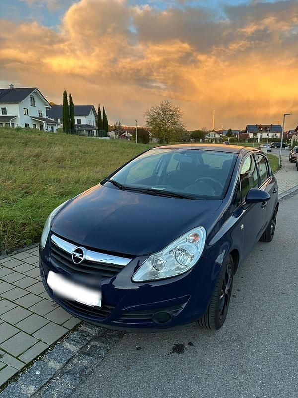 Blau Gebraucht 2009 Opel Corsa Kleinwagen | 2.500 € - Bild 1/4