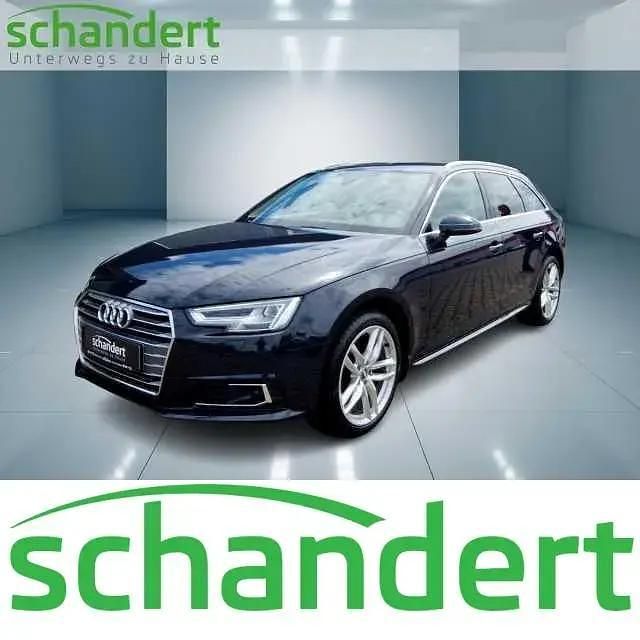 Mondscheinblau metallic Gebraucht 2018 Audi A4 Sport Kombi | 24.440 € (Fairer Preis) - Bild 1/4
