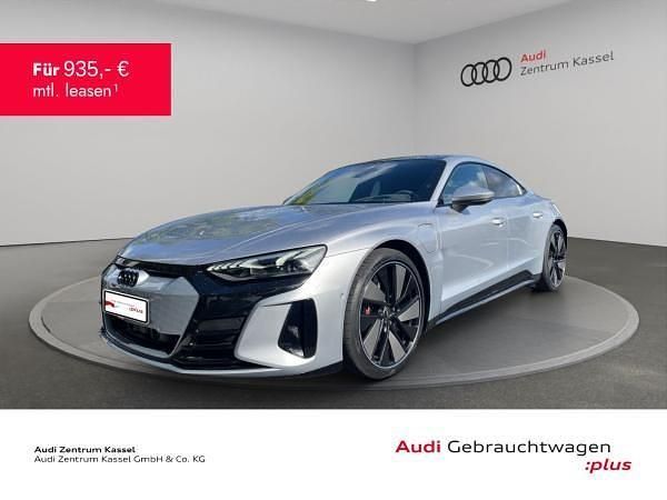 Schwarz (florettsilber metallic) Gebraucht 2023 Audi e-tron GT quattro Ambiente Limousine | 66.991 € (Etwas zu teuer) - Bild 1/3