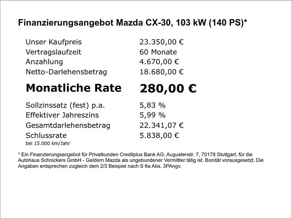 Gebraucht Mazda CX-30 Homura-Line 140 PS (102 kW) 2025 Blau SUV