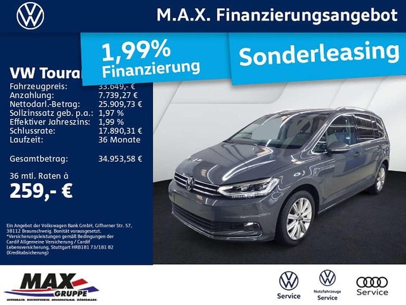Delfingrau metallic Gebraucht 2024 VW Touran Highline Van / Kleinbus | 33.649 € (Fairer Preis) - Bild 1/3