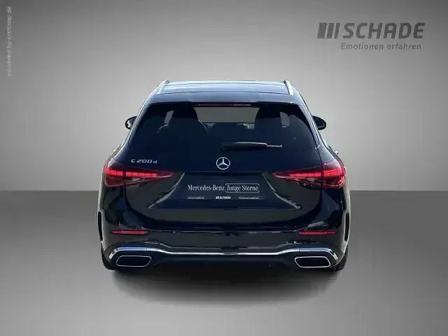 Gebraucht Mercedes C200 AMG line 205 PS (150 kW) 2025 Metalliclack obsidianschwarz Limousine