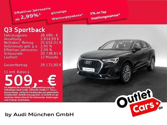 Schwarz Gebraucht 2022 Audi Q3 Sportback Performance SUV | 28.489 € (Fairer Preis) - Bild 1/1