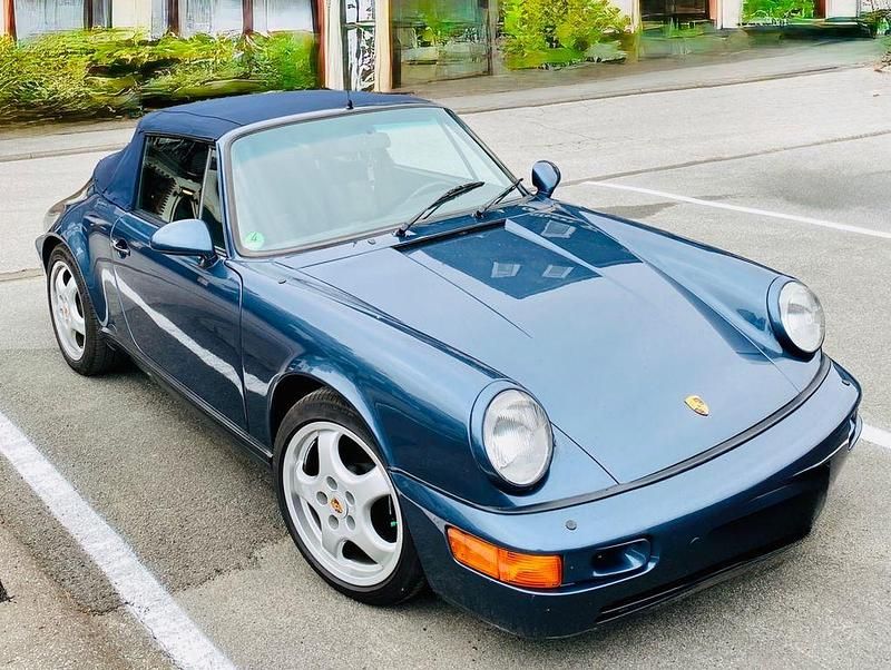 Gebraucht Porsche 911 Carrera Cabriolet 218 PS (160 kW) 1988 Blau Cabrio