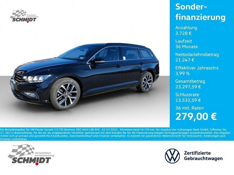 Schwarz Gebraucht 2022 VW Passat Business Kombi | 24.975 € (Superpreis) - Bild 1/4