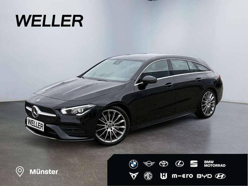 Kosmosschwarz metallic Gebraucht 2019 Mercedes CLA250 AMG line Limousine | 28.890 € (Fairer Preis) - Bild 1/3