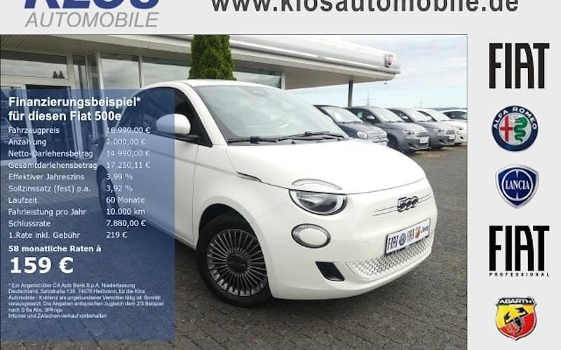 Weiß Gebraucht 2022 Fiat 500e Icon Limousine | 16.990 € (Superpreis) - Bild 1/4