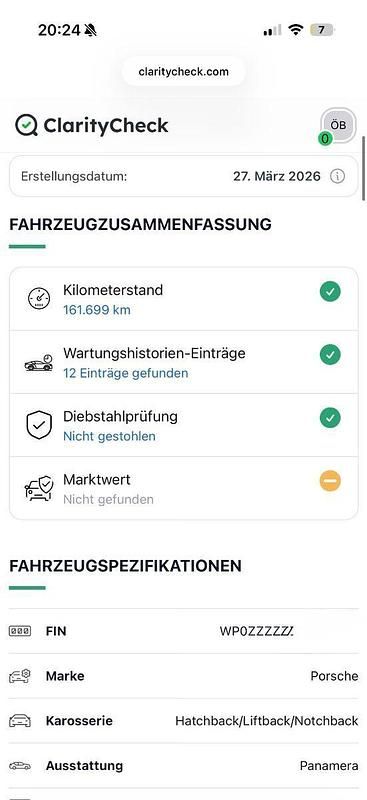 Gebraucht Porsche Panamera 4 299 PS (219 kW) 2011 Schwarz Limousine