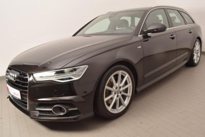 Schwarz metallic Gebraucht 2015 Audi A6 S-Line Kombi | 32.987 € - Bild 1/4