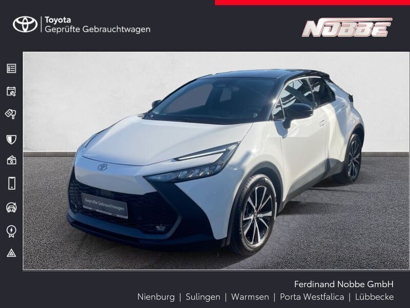 Schneeweiß/schwarz Gebraucht 2024 Toyota C-HR Team SUV | 28.900 € (Fairer Preis) - Bild 1/4