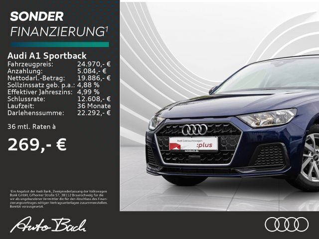 Blau Gebraucht 2024 Audi A1 Sportback Advanced Plus Kleinwagen | 23.870 € (Fairer Preis) - Bild 1/4