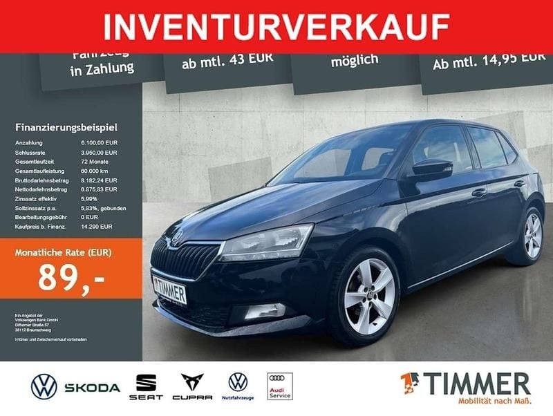 Schwarz Gebraucht 2021 Skoda Fabia Cool Plus Limousine | 13.970 € (Superpreis) - Bild 1/4