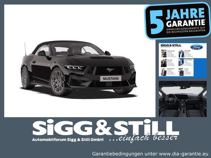 Absolute black Neu 2025 Ford Mustang GT Convertible Cabrio | 58.300 € (Guter Preis) - Bild 1/4