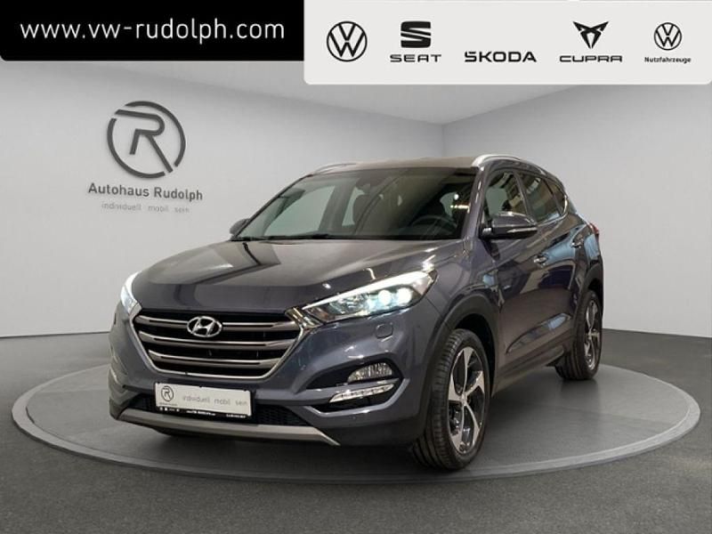 Micron grey metallic (metallic) Gebraucht 2017 Hyundai Tucson Style SUV | 14.450 € (Guter Preis) - Bild 1/4