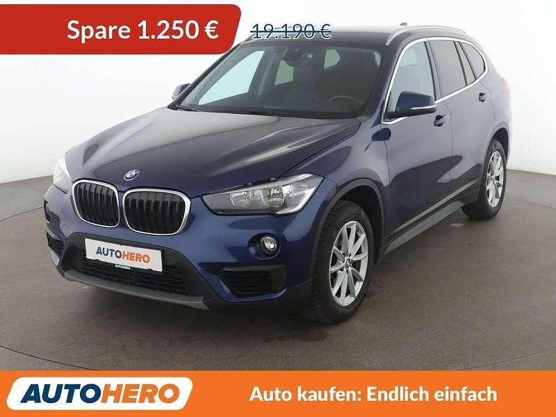 Mediterranblau Gebraucht 2018 BMW X1 Advantage SUV | 17.940 € (Fairer Preis) - Bild 1/3