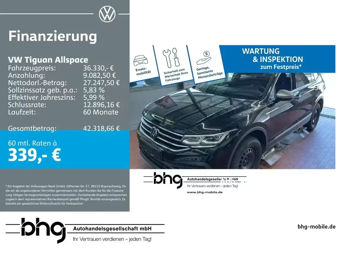 Gebraucht VW Tiguan Allspace Life 150 PS (110 kW) 2024 SUV