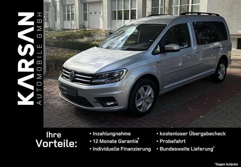 Silber Gebraucht 2019 VW Caddy Maxi Comfortline Van / Kleinbus | 22.500 € (Fairer Preis) - Bild 1/4