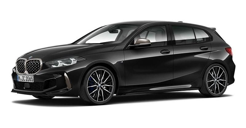 Schwarz Gebraucht 2022 BMW M135 Comfort Edition Kleinwagen | 33.280 € (Fairer Preis) - Bild 1/4