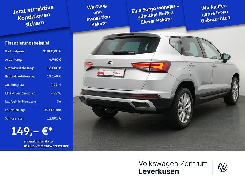 Gebraucht Seat Ateca Style 150 PS (110 kW) 2022 Silber / reflex silber (metallic) SUV