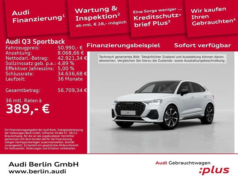 Gebraucht Audi Q3 S-Line 190 PS (139 kW) 2025 Gletscherweiß metallic SUV