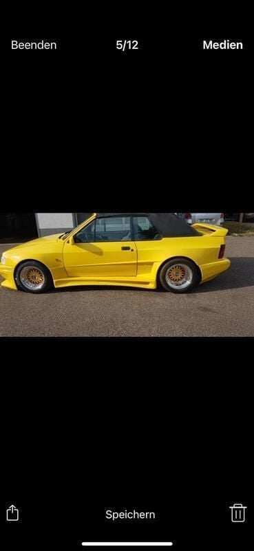Gelb Gebraucht 1991 Ford Escort Cabriolet Cabrio | 15.499 € - Bild 1/4