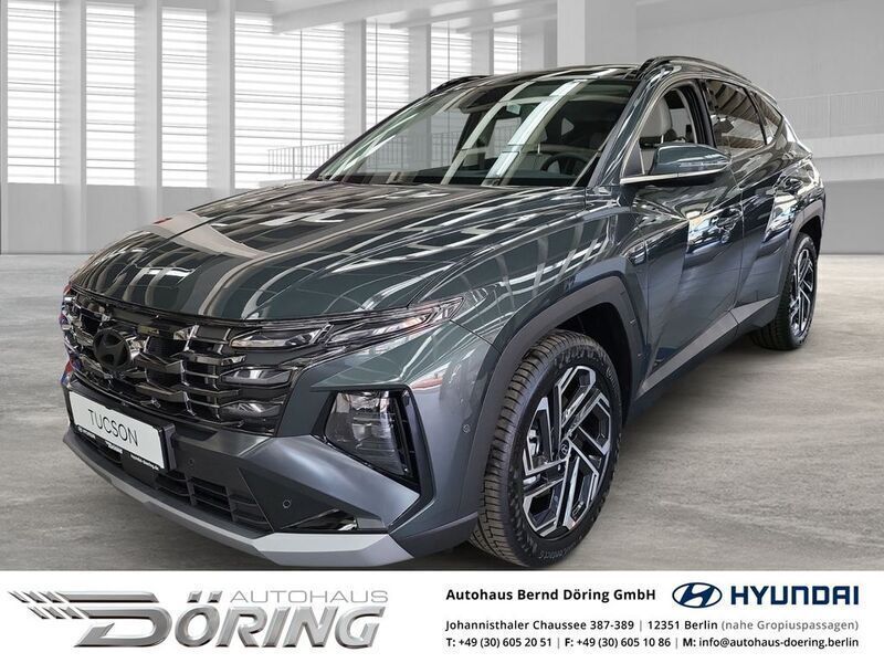 Cypress green / mic Neu 2024 Hyundai Tucson Prime SUV | 43.980 € (Teuer) - Bild 1/4