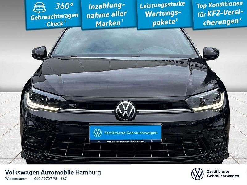 Deep black perleffekt (metallic) Gebraucht 2022 VW Polo R-line Limousine | 21.770 € (Etwas zu teuer) - Bild 1/3