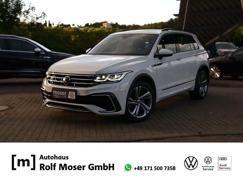 Pure white Gebraucht 2021 VW Tiguan R-line SUV | 36.490 € (Fairer Preis) - Bild 1/4