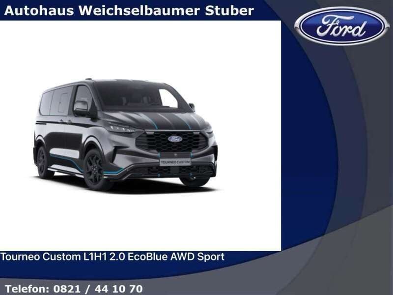 Grau Neu 2025 Ford Tourneo Custom Sport Van / Kleinbus | 60.900 € (Guter Preis) - Bild 1/4