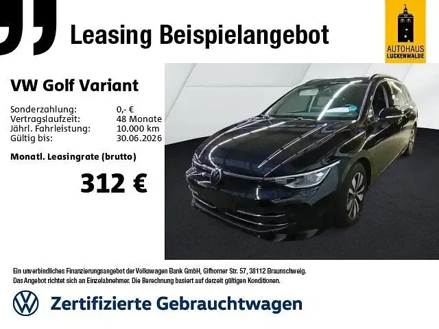 Second-hand VW Golf VIII Goal 150 CP (110 kW) 2025 Negru Break
