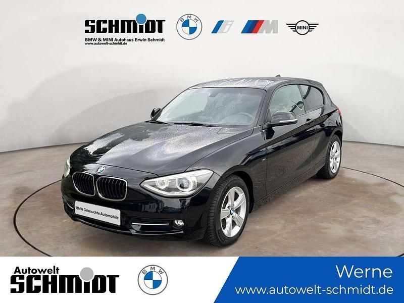 Saphirschwarz metallic Gebraucht 2014 BMW 116 Sport Line Kleinwagen | 9.590 € (Teuer) - Bild 1/4
