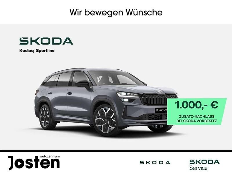Grau Neu 2025 Skoda Kodiaq SportLine SUV | 56.450 € (Etwas zu teuer) - Bild 1/3