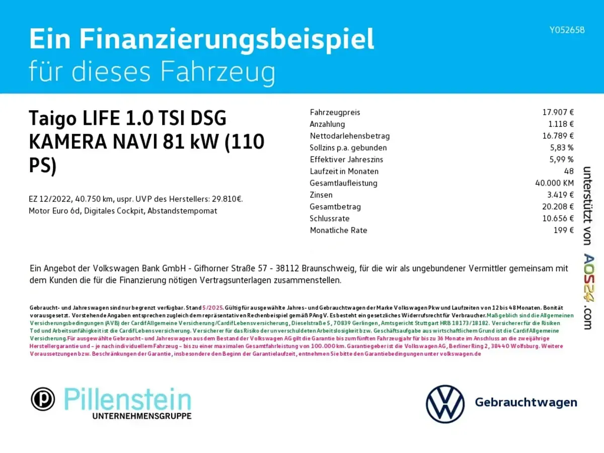 Gebraucht VW Taigo Life 110 PS (80 kW) 2022 Schwarz SUV