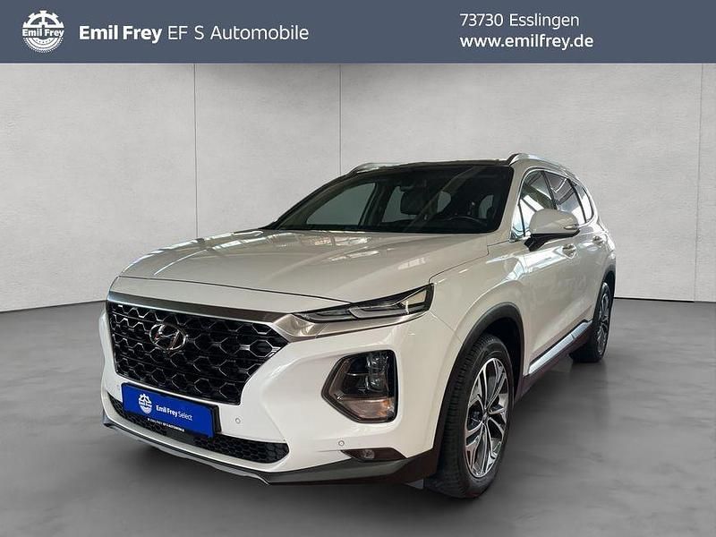 Weiß Gebraucht 2019 Hyundai Santa Fe Premium SUV | 23.890 € (Etwas zu teuer) - Bild 1/4
