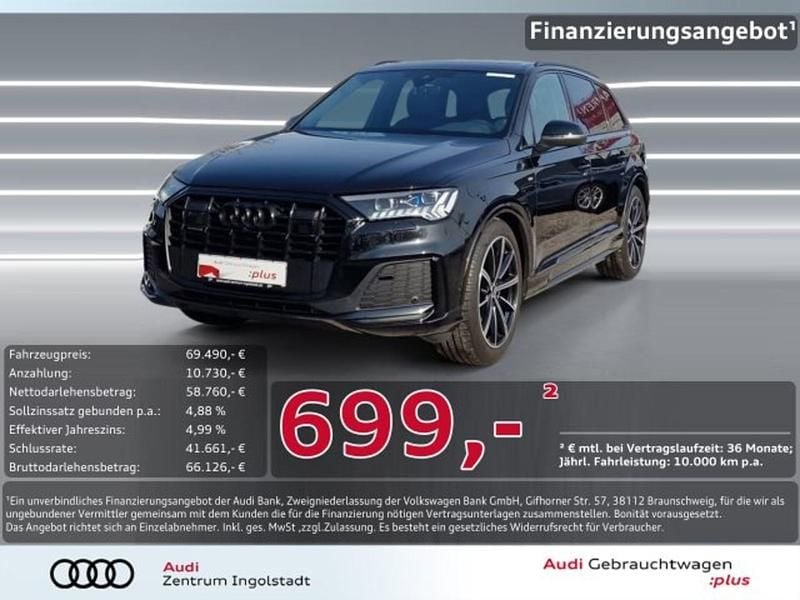 Gebraucht Audi Q7 S-Line 286 PS (210 kW) 2023 Mythosschwarz metallic SUV