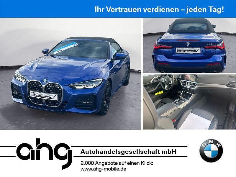 Blau Gebraucht 2022 BMW 420 M Sport Cabrio | 39.220 € (Guter Preis) - Bild 1/4