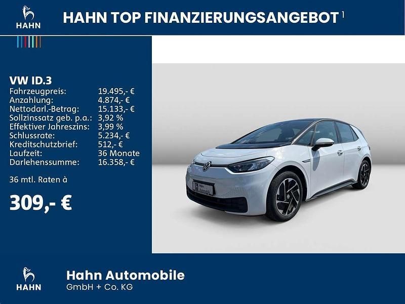 Gebraucht VW ID.3 Pro Performance 150 kW (204 PS) 2021 Gletscherweiß metallic Kleinwagen