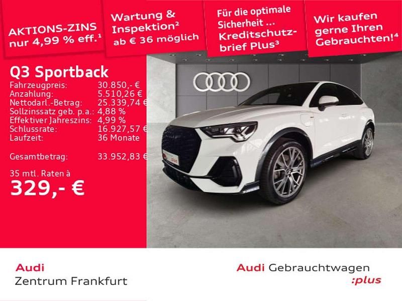 Ibisweiß Gebraucht 2022 Audi Q3 S-Line SUV | 30.850 € (Fairer Preis) - Bild 1/2