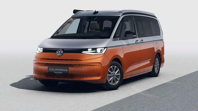 Neu VW California Edition 150 PS (110 kW) 2025 Monosilber metallic / energetic orange metallic Van